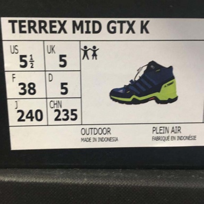 Adidas, Terrex Mid GTX K, 38